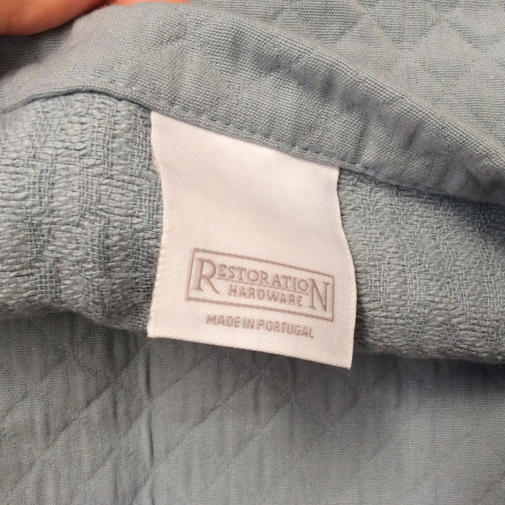 RESTORATION HARDWARE KING PILLOW SHAM PACIFIC - Picture 8 of 11